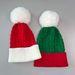 European And American Knitted Autumn Winter Warm Pom Merry Christmas Bell Hat_desvips.com