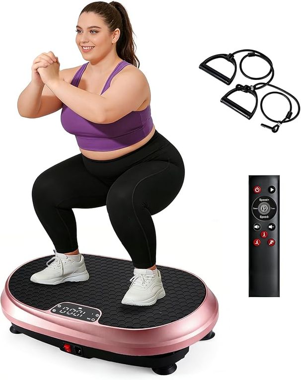 Vibrationsplatte Für Zuhause 199 Vibrationsstufen 9 Programme Integrierter Lautsprecher Abnehmen Ganzkörpertraining Max Belastung 150 Kg_desvips.com