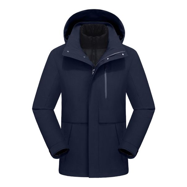 NOKO-New Outdoor Business Jackets, Three-in-one Waterproof, Windproof And Breathable Jackets For Men And Women, With Goose Down Lining For Warmth_desvips.com