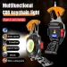 Mini LED Keychain Work Light Rechargeable Cigarette Lighter Portable Camping Car Repair Strong Magnetic Flashlight Outdoor Camping Emergency Lamp_desvips.com