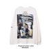 100% Cotton American Hip-Hop Street Cuffed Long Sleeve T-Shirt Unisex Loose Fit Lazy Style Rap Top_desvips.com