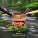 Tibetan Singing Bowls Set~ Meditation Sound Bowl Hand Hammered In Nepal For Yoga, Meditation, Mindfulness, Healing & Chakra Balancing~ (3 Inch)_desvips.com