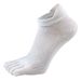 1/5 Pairs Men's 5 Finger Toe Boat Cotton Breathable Mesh Sweat Wicking Compression Casual Fitness Ankle Socks_desvips.com
