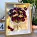 Finished Picture Frame With Real Dried Flowers, And Preserved Flower Bouquets For Birthdays, Teacher's Mother's Day, 520_desvips.com