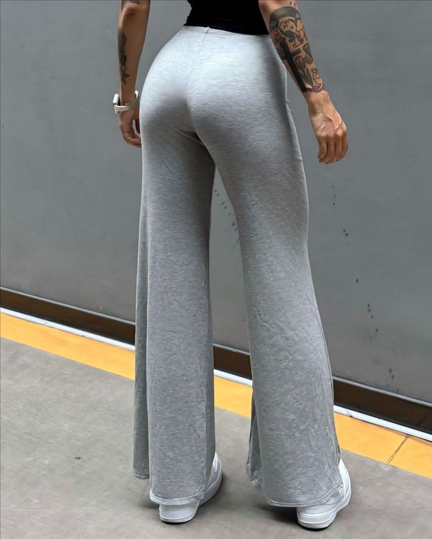 High-Waisted Stretchy Yoga Pants For Women - Flared Leg Lounge Pants With Butt-Lifting Design, Soft & Breathable Fabric, Comfortable For Gym_desvips.com