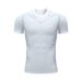 Men's Fitness High Elastic Short Sleeve Quick Dry Sports Tight Printed Running Basketball Training Gym Base Shirt_desvips.com