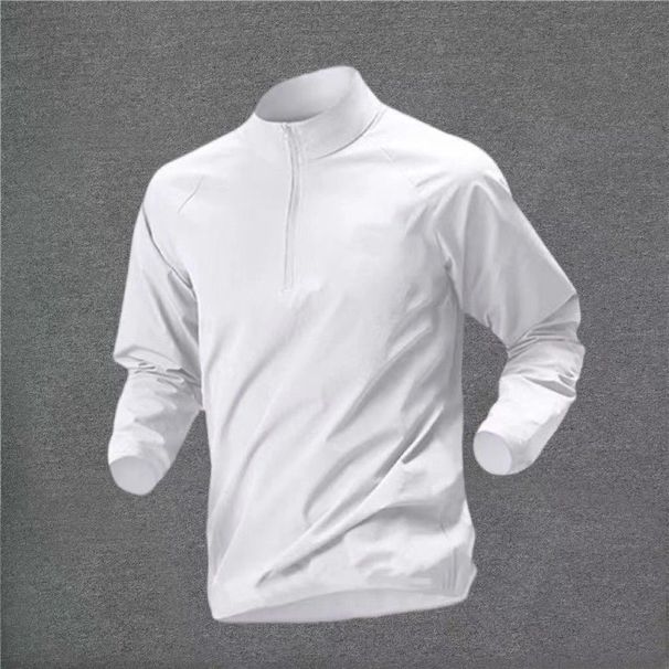Men's Women's Physical Examination Training Stand Collar Long Sleeved Quick Drying Breathable Zipper Set Sports Track_desvips.com