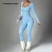 Zhejiang Jin European And American Style Sports Bodysu Long Sleeve Quick-Dry Tight-Fting Fness One-Piece Yoga_desvips.com