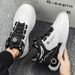 Sneakers With Rotating Buckle Comfy Non Slip Lace Up Durable Shoes For Mens Outdoor Activities_desvips.com