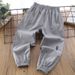 Boys' Quick-dry 2026 Summer Thin Children's Anti-mosquito Fashionable Cool For Older Children Loose Sports Pants_desvips.com