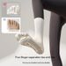 Women's Autumn Winter Mid-Calf Toe Yoga Socks - Non-Slip Combed Cotton Solid Color Compression Toe Socks For Pilates_desvips.com