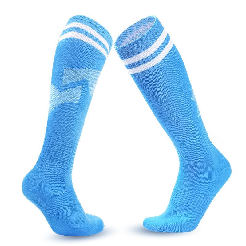 Children's Striped Soccer Socks Non-Slip Over The Knee Men's And Women's Training Socks Student Sports_desvips.com