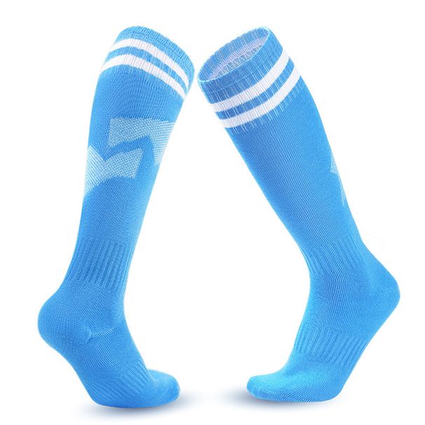 Children's Striped Soccer Socks Non-Slip Over The Knee Men's And Women's Training Socks Student Sports_desvips.com