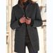 Women's vintage button-up woolen coat_desvips.com