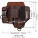 Tactical Leather Tool Holster,Multi-Purpose Outdoor Tool Waist Pouch_desvips.com