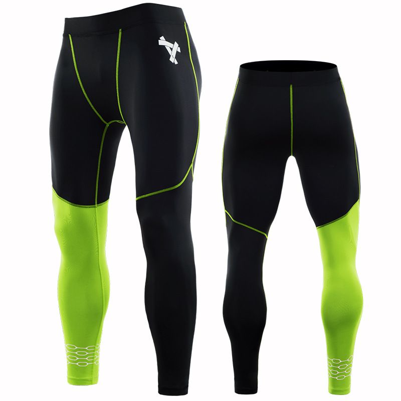 Men's High-Elasticity Quick-Dry Compression Pants For Running, Basketball & Training – All-Season Slim-Fit Sportswear_desvips.com