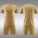 22-23 Light Plate Short Sleeved Adult Golden Football Set Team Jersey_desvips.com