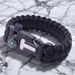 5 In 1 Multifunctional Survival Paracord Bracelet With Compass Flint Fire Starter Whistle_desvips.com