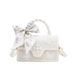 French Niche Design Fairy Bow Handbag Women's 2025 New Braided Small Square Bag_desvips.com