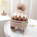 Children's Autumn Winter Baby Ear Protection Hat Boys Girls Fleece Lined Warm Knitted Round Top_desvips.com