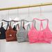Beautiful Back Sports Underwear Women's Thin Shoulder Hanging Neck Strap Naked Feel Bra Yoga Bra Fitness Training Tank_desvips.com