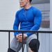 Men's Clothing round neck button muscle men's long sleeved T shirt bottoming shirt top training suit new fitness trend_desvips.com