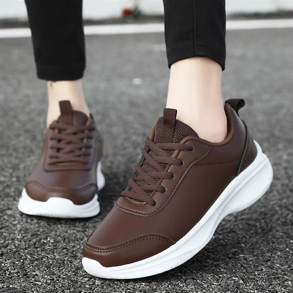 Leather Surface Couple Style Ultra Suede Spring Autumn Casual Outdoor Travel Running Men Soft Bottom Waterproof Non Slip_desvips.com