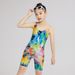 2021 New Children's Swimsuit For Girls, 5/10 Length Pants, Surfing With Chest Pad, High Elasticity, Student, Big Kids,_desvips.com
