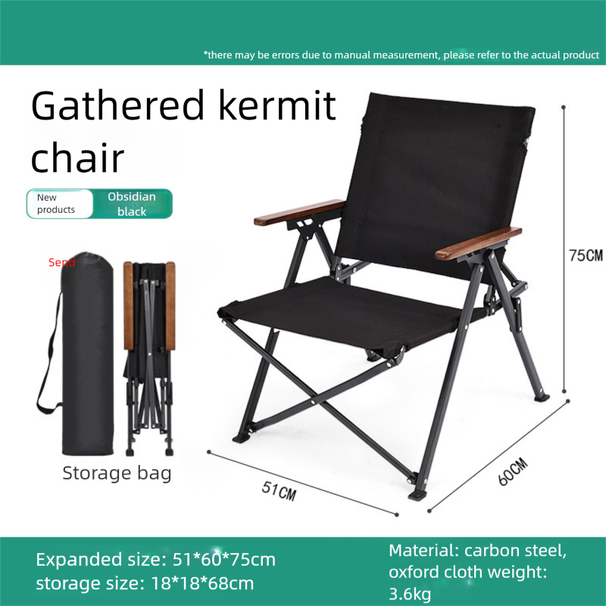 Portable Outdoor Folding Camping Picnic Gathering Kermit Beach Fishing Chair One Piece Dropshipping_desvips.com