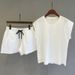 Women's Casual Sports Fashion Suit Loose Vest Shorts Two-Piece Set_desvips.com