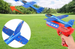 Children's Catapult Foam Hand-thrown Airplane, Outdoor Sports Toy Gun, Flying Glider, Luminous, One-click Launch_desvips.com