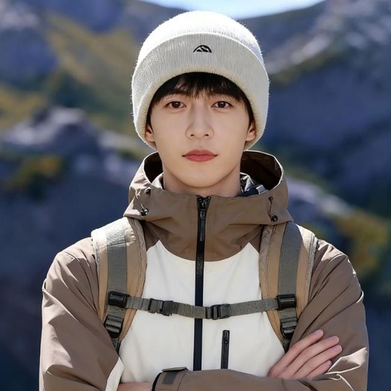 001 Men's Warm Knitted Large Head Circumference Sichuan West Grassland Travel Outdoor Hiking Mountaineering Versile Cold_desvips.com