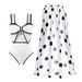 New Bow One-piece Two-piece Suit Cover Belly Slimming Fashion Swimsuit_desvips.com