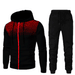 Men's Clothing Autumn and Winter New Men's Casual Cardigan Hooded Sweater 3D Printed Youth Men's Jacket Set_desvips.com