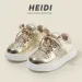 Kids Spring Autumn Toddler Girls Running Sport Sneakers Baby Children Boys Shoes Happysteps Casual Flats Glitter Soft_desvips.com