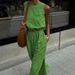 Women's Clothing all match slit slim solid color suit _desvips.com