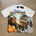New Trendy American Brand Skull Rock Band Couple's Matching Round-Neck Washed Short-Sleeve T-Shirt_desvips.com