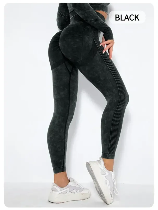 Women's High Waisted Tight Fitting High Stretch Sports Pants, Gym Yoga Pants, Running Exercise Fast Drying Women's Yoga Leggings_desvips.com