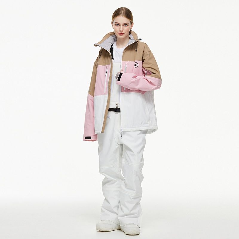 001 Women's Men's Winter Waterproof Snowboard And Jacket Pants Ski Suit New Cross-Border Model_desvips.com