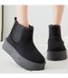 Shoes Women's Cotton Boots Winter New Versatile Velvet Thickened One-pedal Snow Boots Thick-soled Non-slip Cotton Shoes_desvips.com