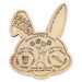 Easter Bunny - Farmhouse Rustic Wooden Decorative Rabbit Tray For Tabletop, Kitchen, Office Decoration_desvips.com