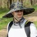 16CM Wide Brim Fishing Hat - UPF 50+ Sun Protection With Camo Design & Mesh Ventilation For Men & Women_desvips.com