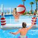 Inflatable Water Park Set Floating Volleyball Basketball Combo With Net For Pool Parties Beach Games Backyard Fun_desvips.com