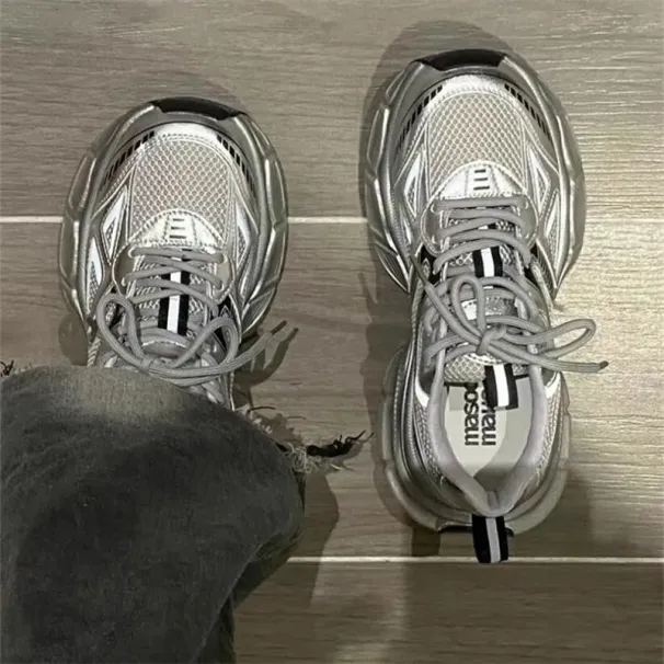 Thick Soled Dad For Women 2024 New Women's Summer Sier Height Increasing Running Casual Sports Shoes_desvips.com
