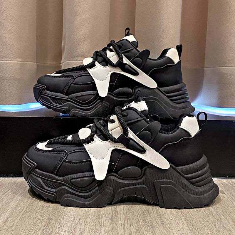 2025 Spring Summer New W's Dad Mesh Breathable Thick Height Increasing Soft Sole Versatile Casual Sports Shoes For_desvips.com