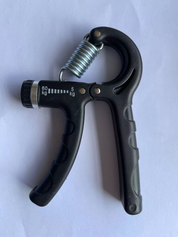 Adjustable Grip Strengthener R-Type Spring Mechanical Counting Multifunctional Finger Rehabilitation Training Equipment_desvips.com