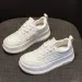Women Cute Panda Genuine Leather Thick Soled High Rise Fashionable Casual Breathable Versatile Board Shoes_desvips.com