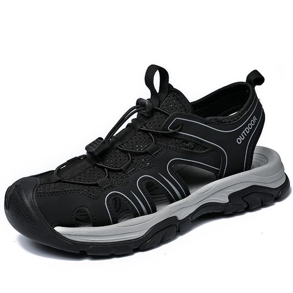 Summer New Men Sandals Outdoor Casual Lightweight Walking Shoes Army Green Mesh Sandals Men Wear-resistant Sport Sandals Tenis_desvips.com