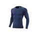 Men's Clothing Long-Sleeved Tights Breathable High-Elastic Quick-Drying Tops Running Fitness Training Clothes Sports Long Sleeves_desvips.com