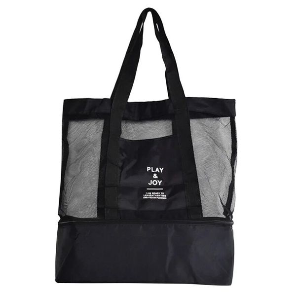 Tote Waterproof Bento Bag Swimming Bag Travel Storage Beach Bags Insulated Double Layer Picnic Ice Bag_desvips.com